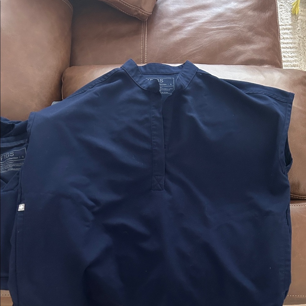 2 sets of navy fig scrubs